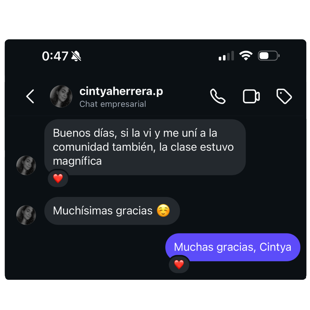 Testimonio alumna
